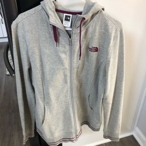 North Face zip up hoodie